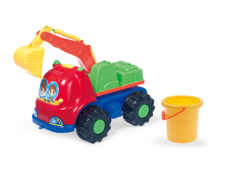 Beach Toys Engineering Truck Sand Bucket Set 2pcs