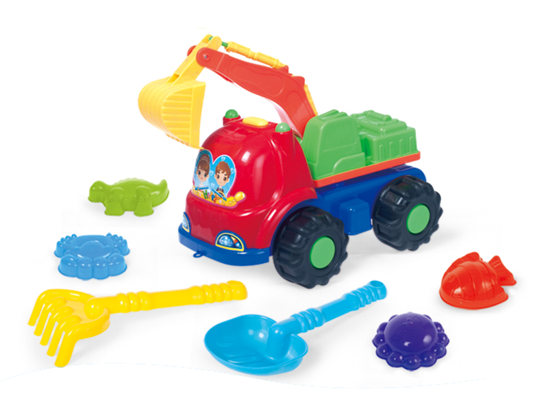 Engineering Truck Beach Toys Set 7pcs