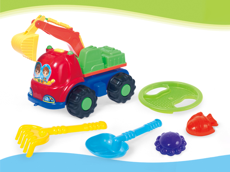 Engineering Truck Beach Toys Set 6pcs