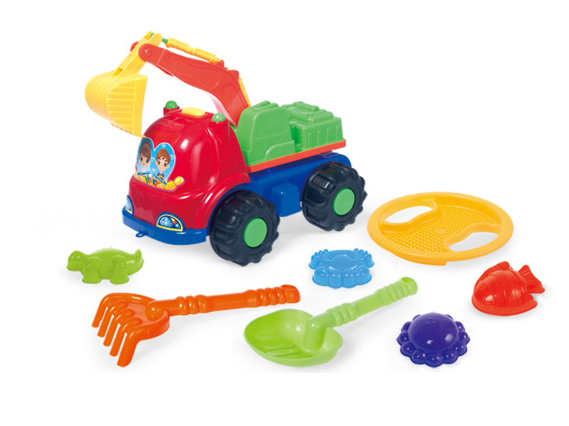 Engineering Truck Beach Toys Set 8pcs