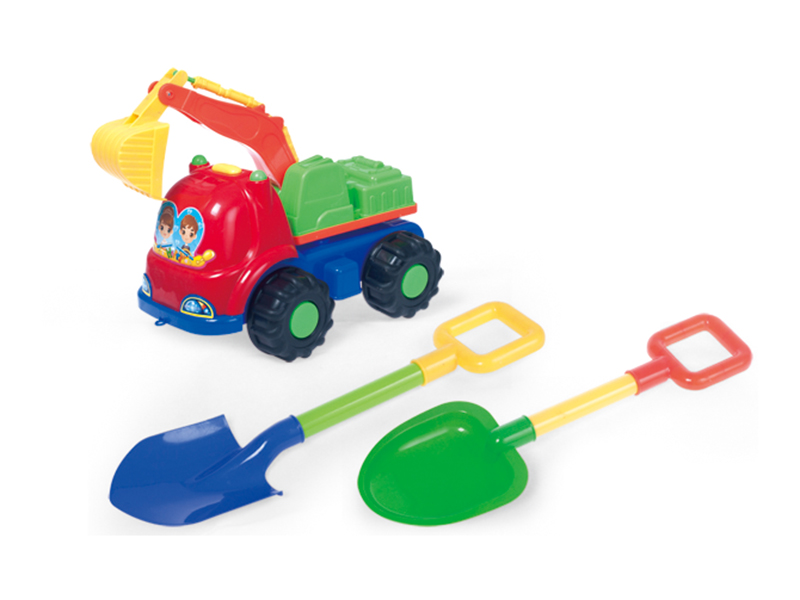 Engineering Truck Beach Toys Set 3pcs