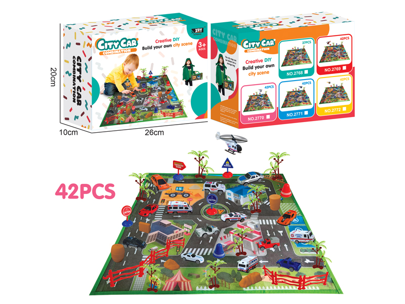 Alloy Friction City Medical Scene 42PCS