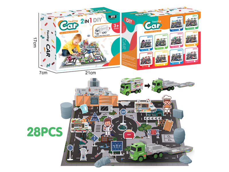 Alloy Friction Kitchen Scene 28PCS