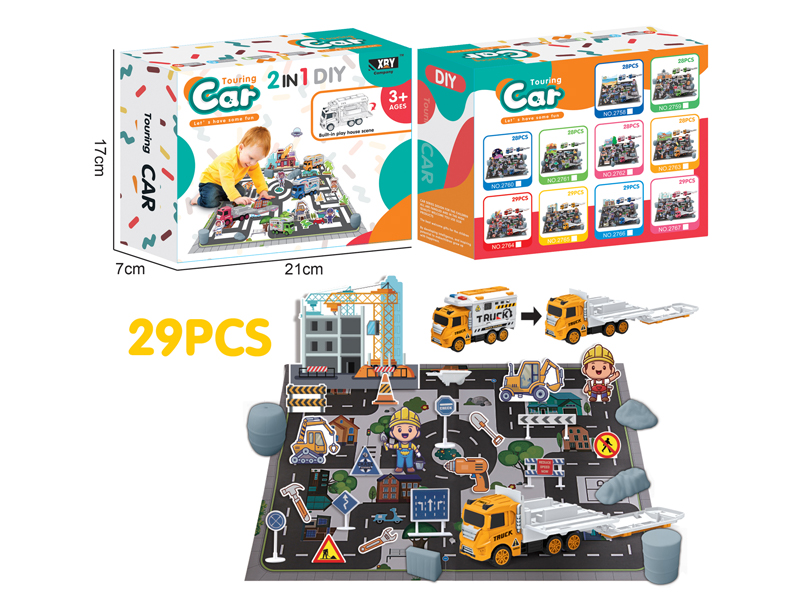 Engineering Scene Alloy Theme 29PCS