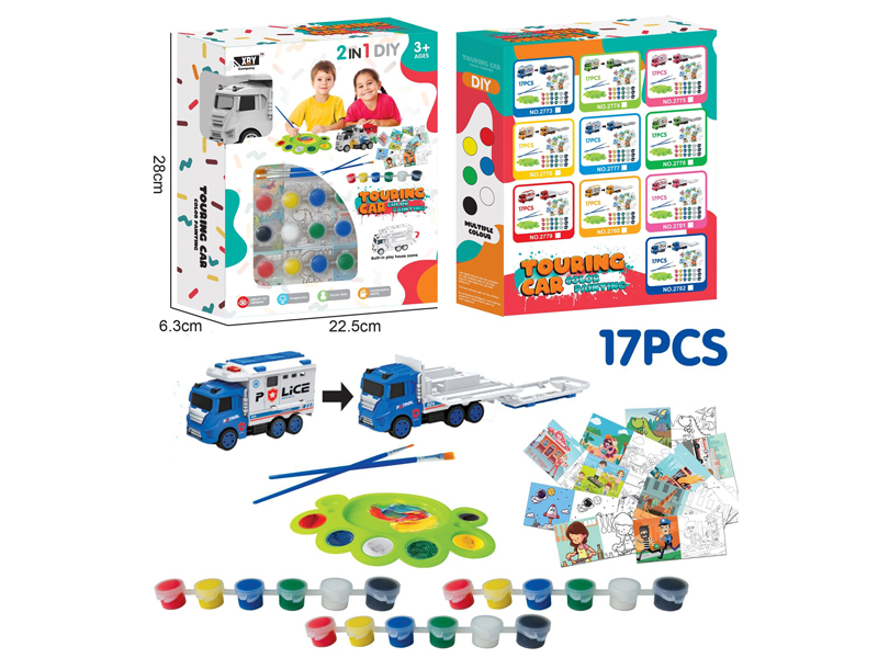 Alloy Police Scene17PCS