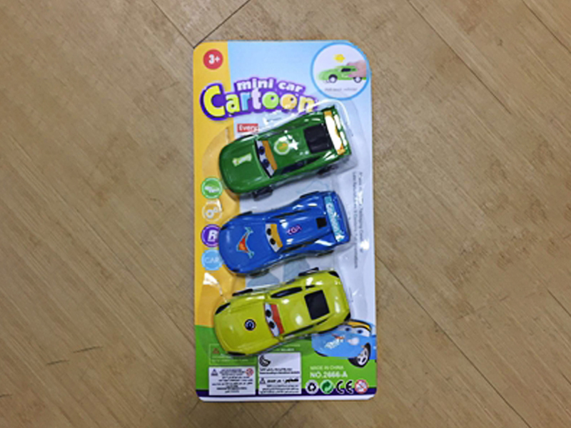Pull Back Painted Cartoon Car