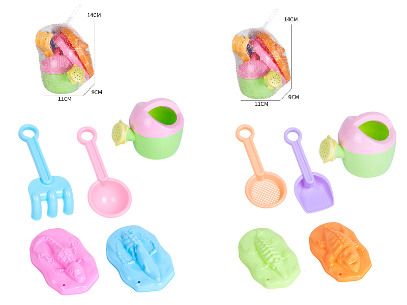 Beach Toys Dinosaur Fossil Sand Mold Set 5pcs