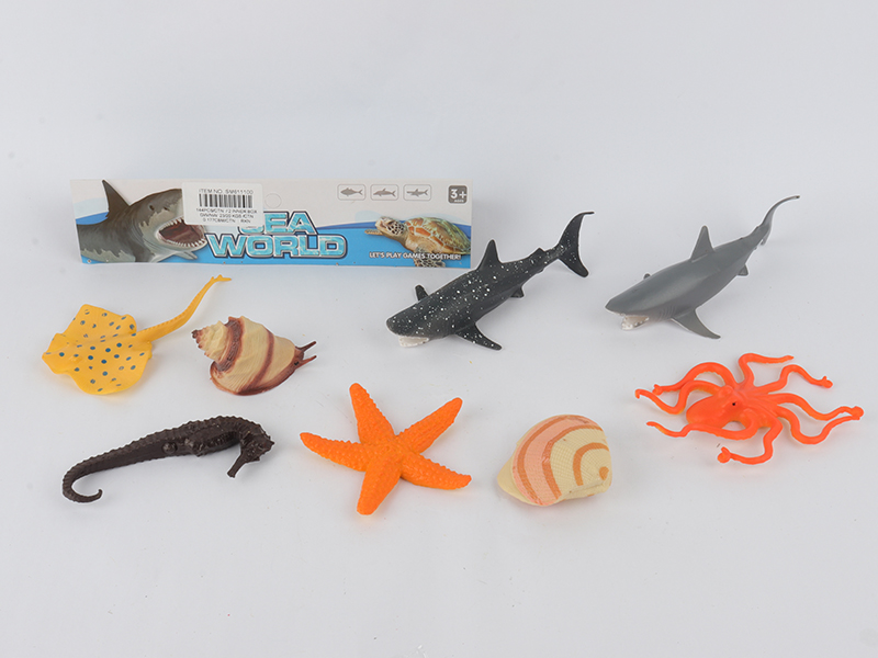 8pcs Sea Animals Set