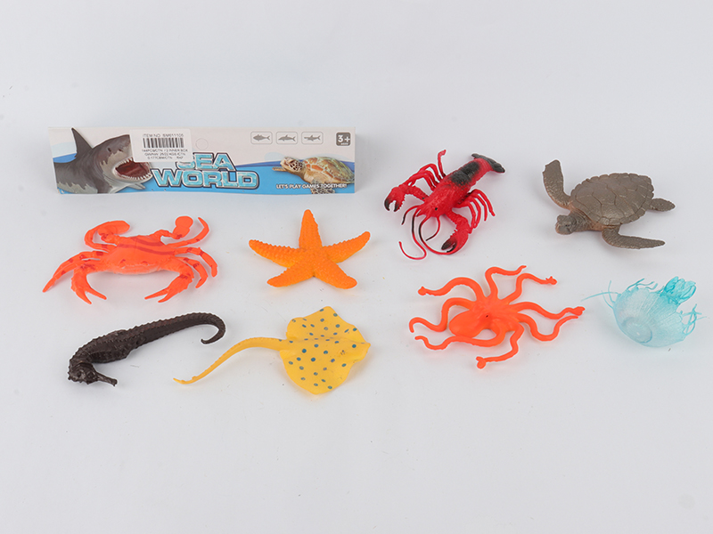 8pcs Sea Animals Set