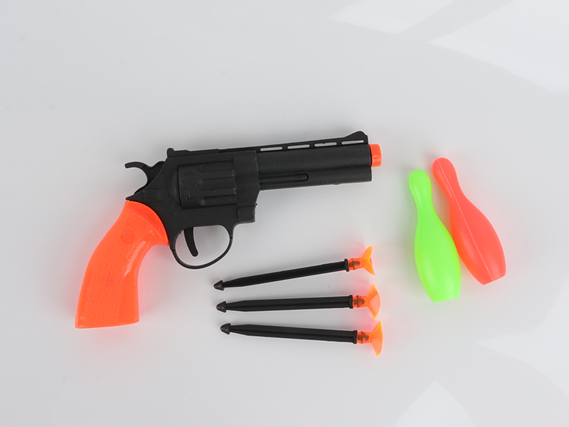 Revolver Black Needle Gun + Bowling Toys