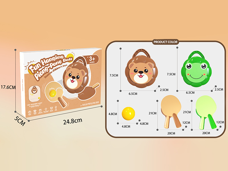 Frog Bear hanging Ping-Pong Ball