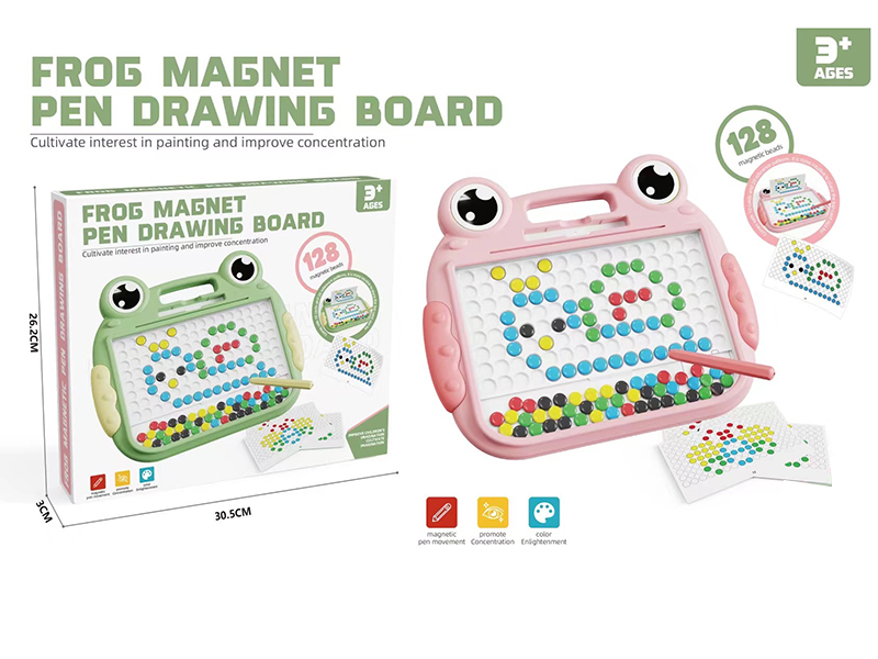 Frog Magnetic Pen Drawing Board(128 Beads)