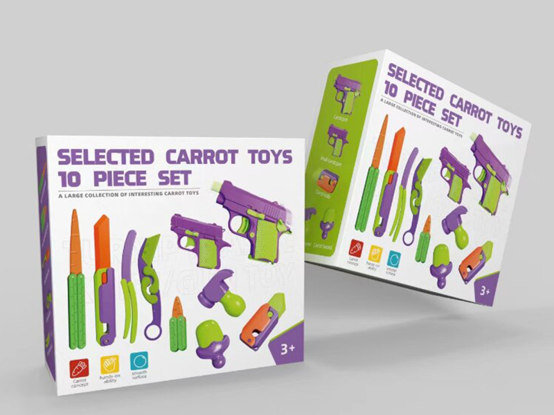 Turnip Knife Turnip Gun Toys Set 10pcs