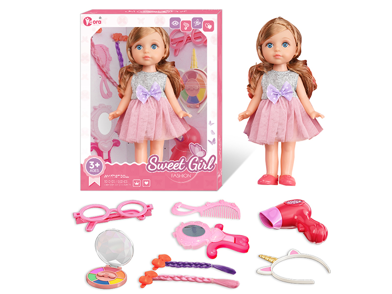 12 Inch Fashion Girl Doll Beauty Toy Set