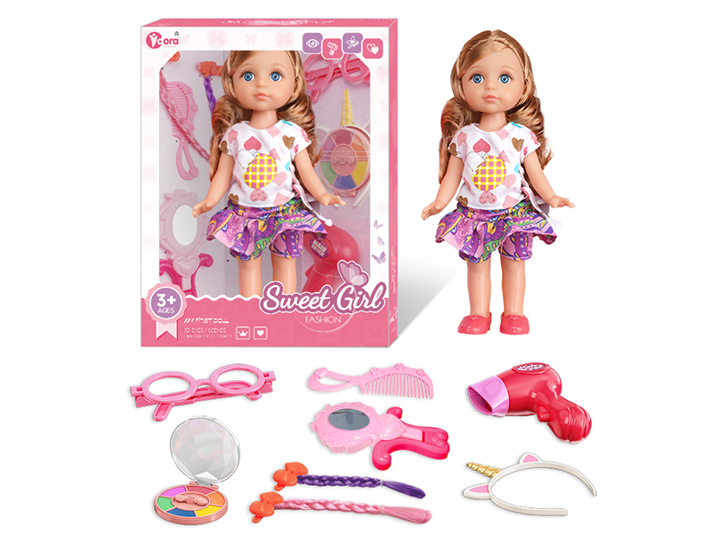 12 Inch Fashion Girl Doll Beauty Toy Set