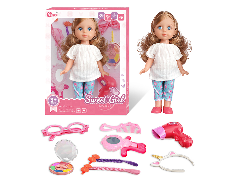 12 Inch Fashion Girl Doll Beauty Toy Set