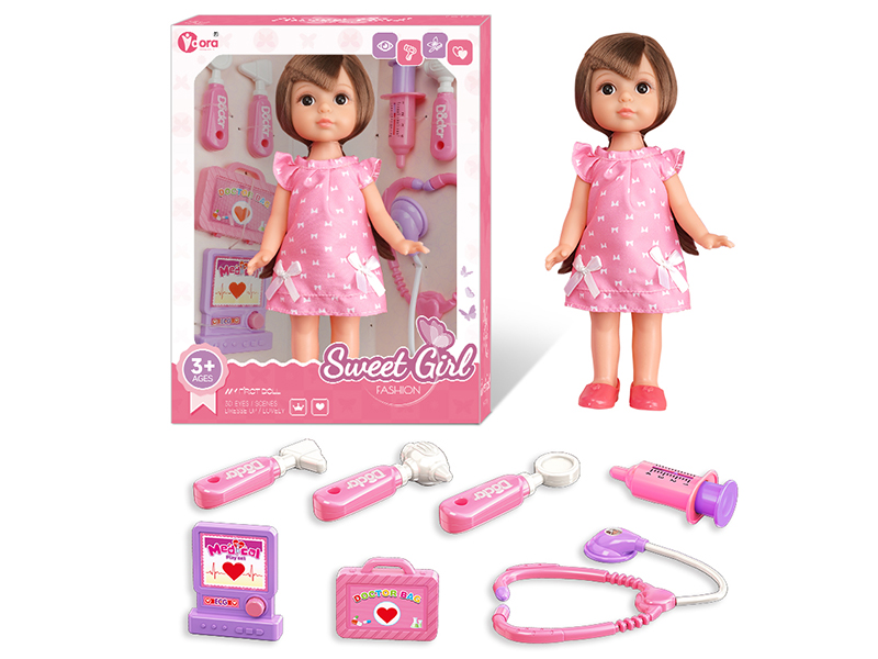 12 Inch Fashion Girl Doll Doctor Toy Set