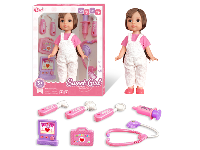 12 Inch Fashion Girl Doll Doctor Toy Set