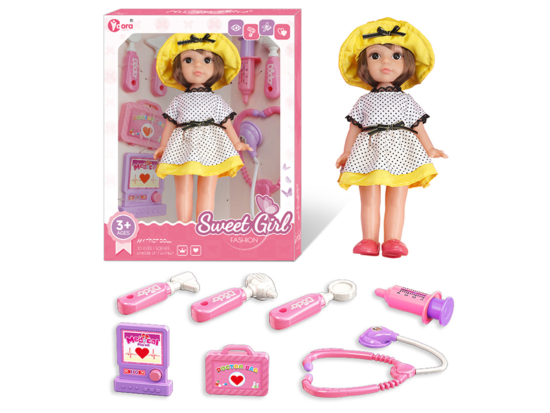12 Inch Fashion Girl Doll Doctor Toy Set