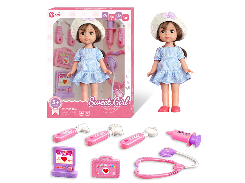 12 Inch Fashion Girl Doll Doctor Toy Set