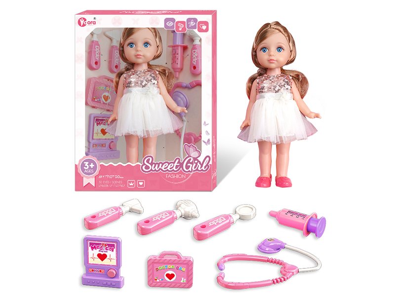 12 Inch Fashion Girl Doll Doctor Toy Set