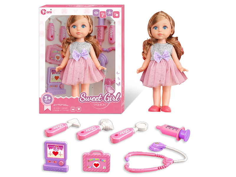 12 Inch Fashion Girl Doll Doctor Toy Set