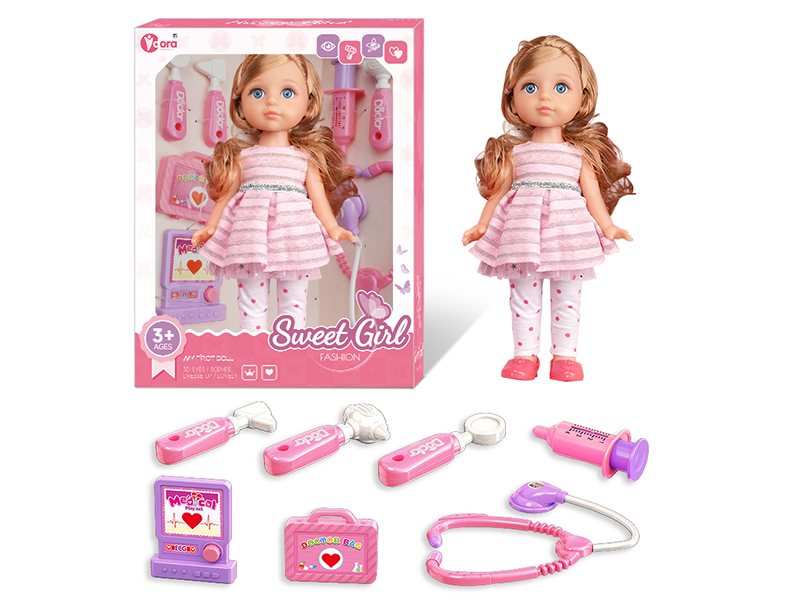 12 Inch Fashion Girl Doll Doctor Toy Set