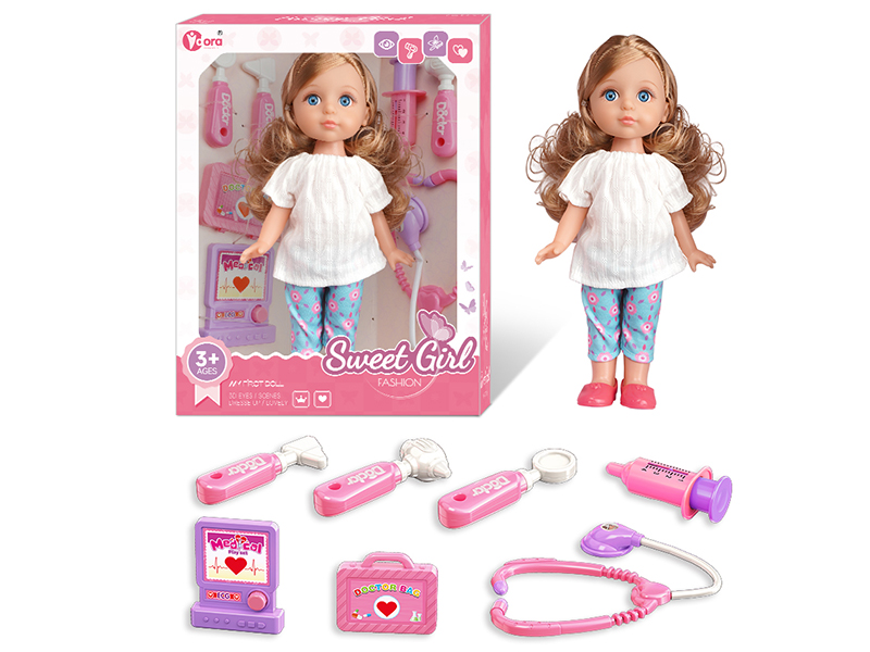 12 Inch Fashion Girl Doll Doctor Toy Set