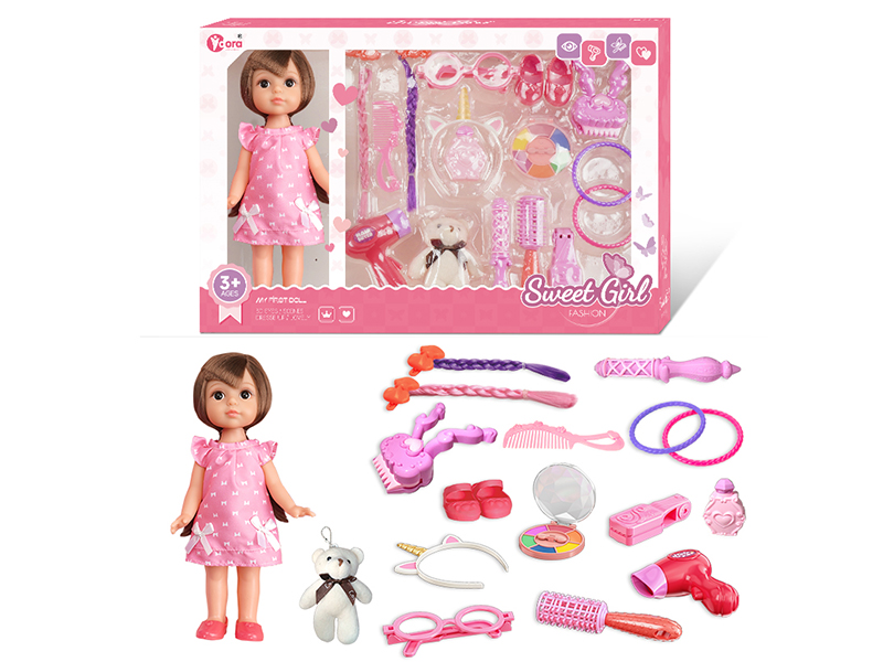 12 Inch Fashion Girl Doll Beauty Toy Set
