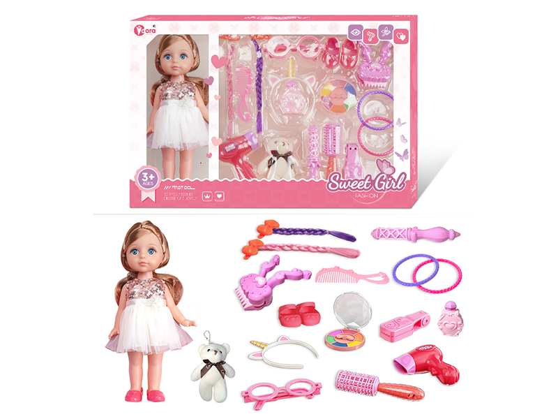 12 Inch Fashion Girl Doll Beauty Toy Set