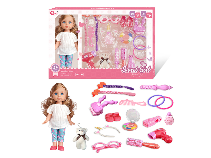 12 Inch Fashion Girl Doll Beauty Toy Set