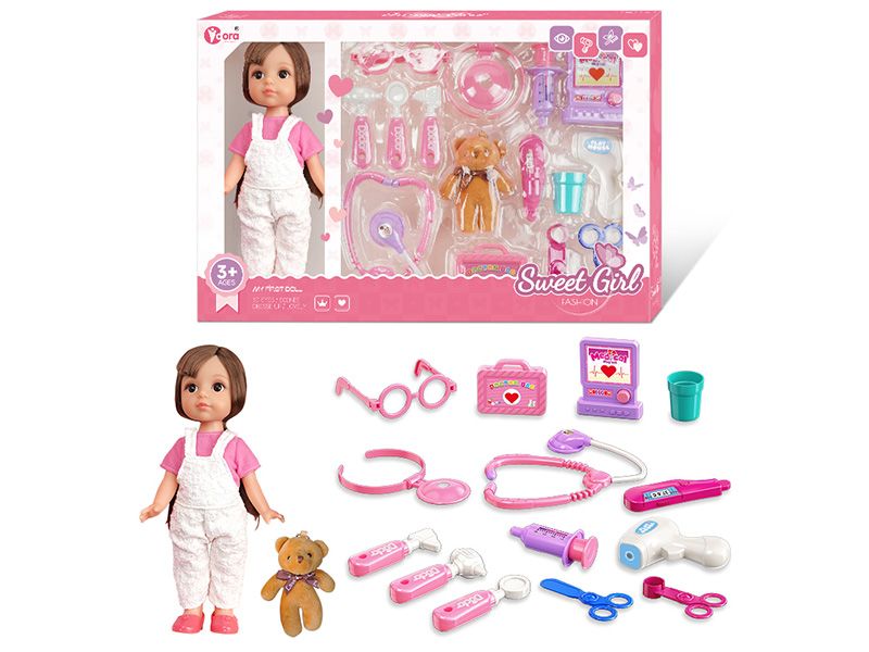 12 Inch Fashion Girl Doll Doctor Toy Set