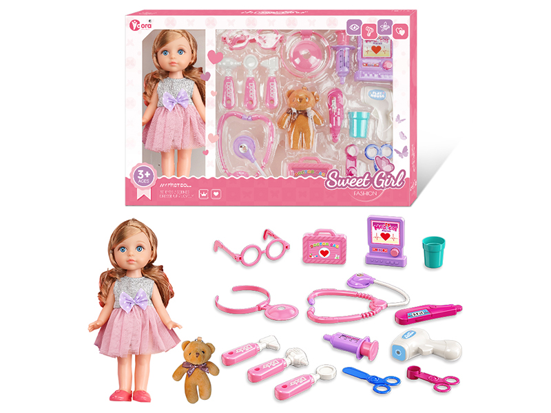 12 Inch Fashion Girl Doll Doctor Toy Set
