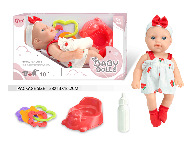 10 Inch Fully Vinyl Newborn Baby Doll