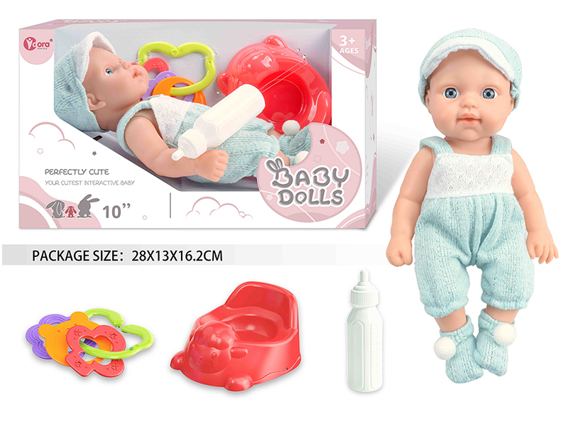 10 Inch Fully Vinyl Newborn Baby Doll