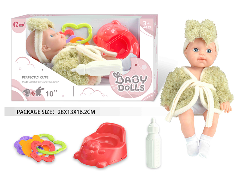 10 Inch Fully Vinyl Newborn Baby Doll