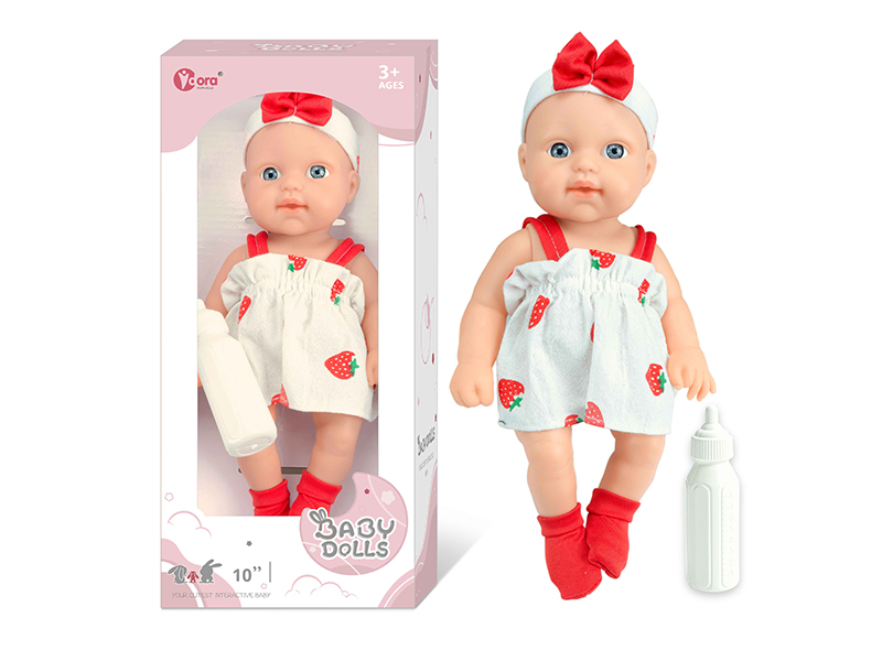 10 Inch Fully Vinyl Newborn Baby Doll