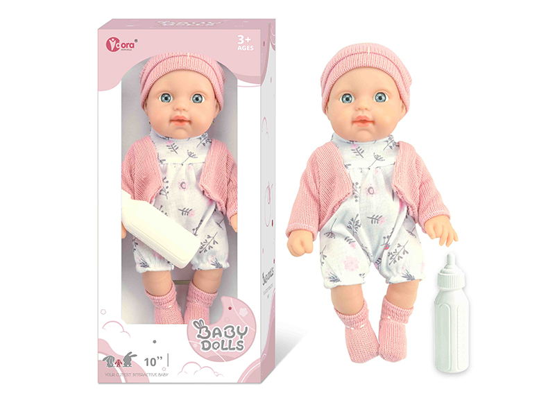10 Inch Fully Vinyl Newborn Baby Doll
