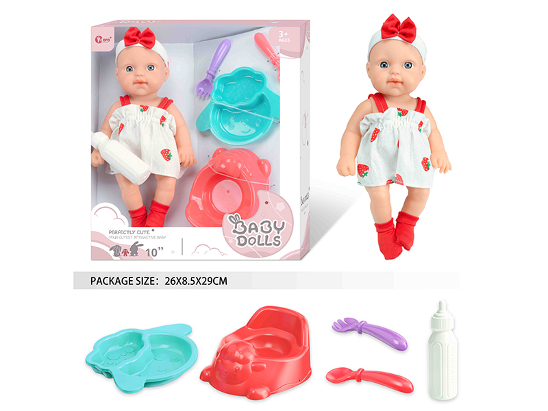 10 Inch Fully Vinyl Newborn Baby Doll