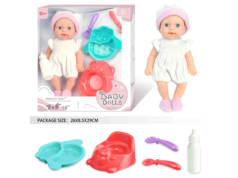10 Inch Fully Vinyl Newborn Baby Doll