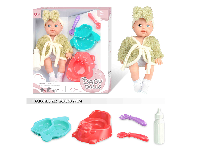 10 Inch Fully Vinyl Newborn Baby Doll