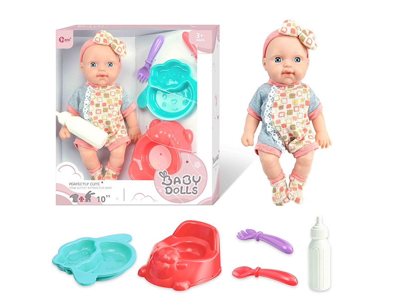 10 Inch Fully Vinyl Newborn Baby Doll