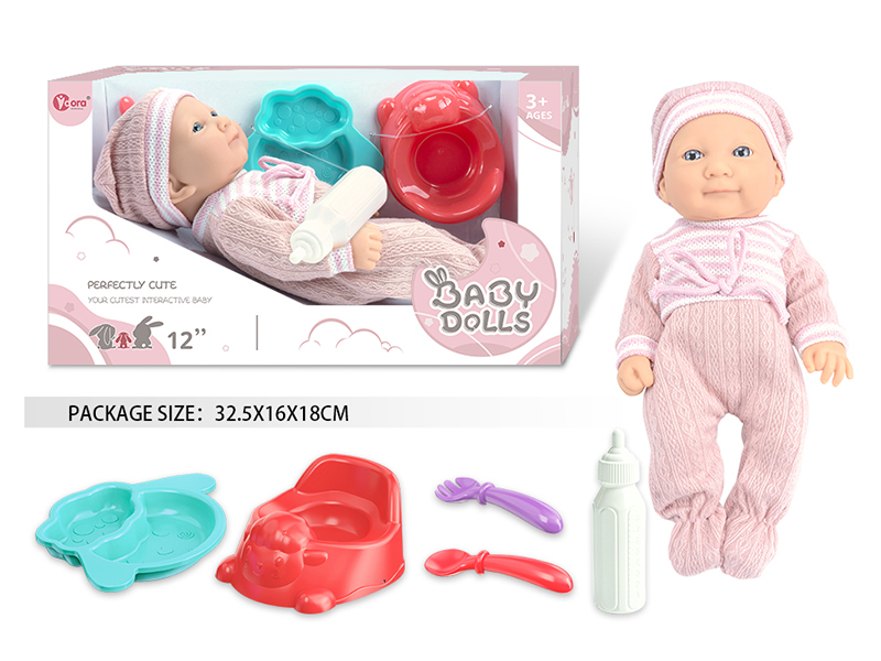 12 Inch Fully Vinyl Newborn Baby Doll