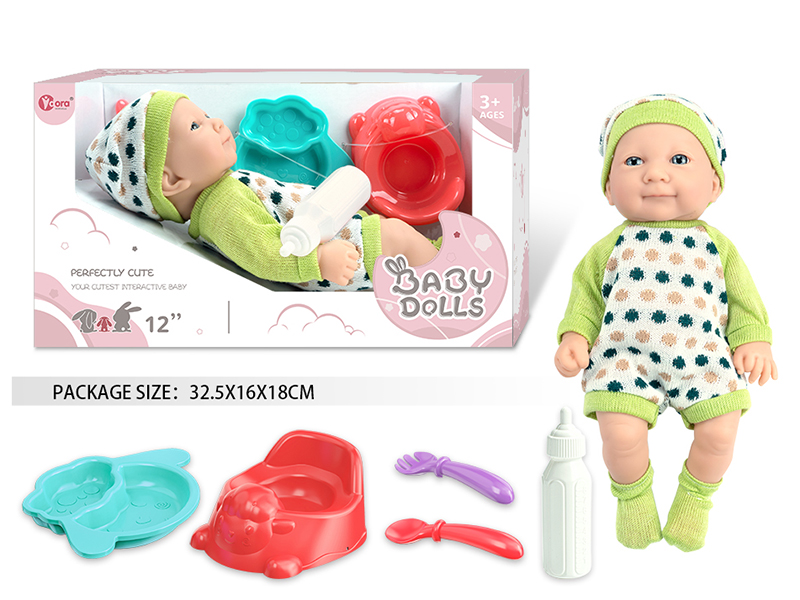 12 Inch Fully Vinyl Newborn Baby Doll