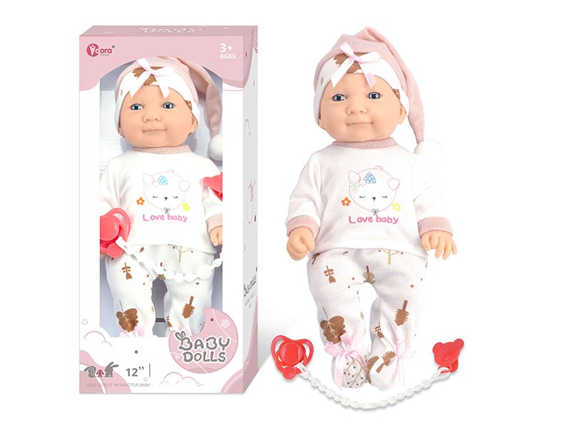 12 Inch Fully Vinyl Newborn Baby Doll