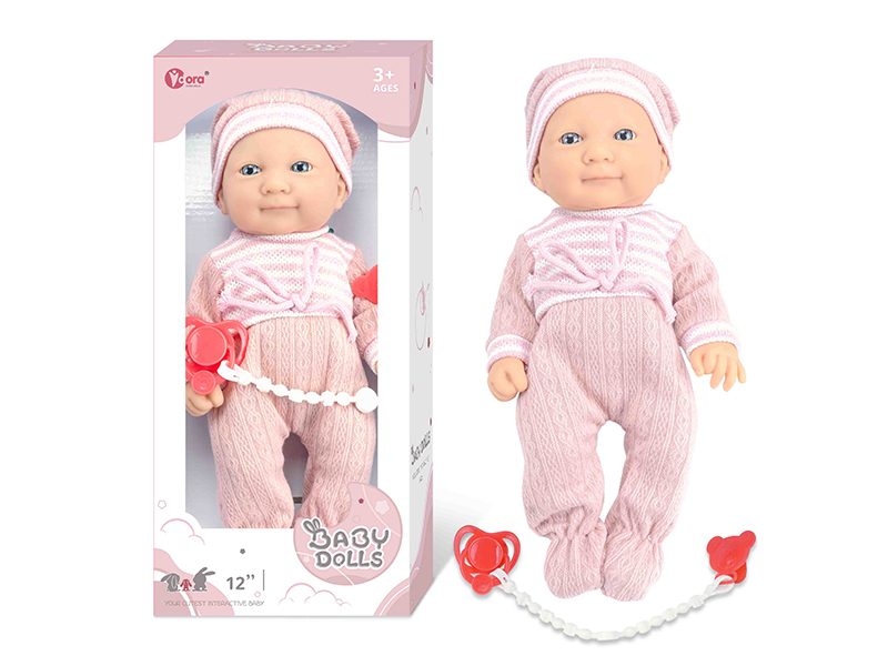 12 Inch Fully Vinyl Newborn Baby Doll