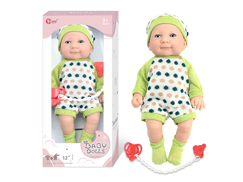 12 Inch Fully Vinyl Newborn Baby Doll
