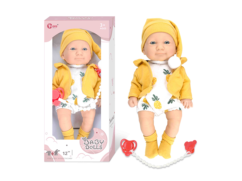 12 Inch Fully Vinyl Newborn Baby Doll