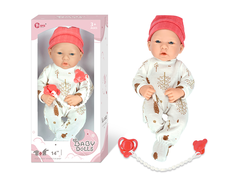 14 Inch Fully Vinyl Newborn Baby Doll