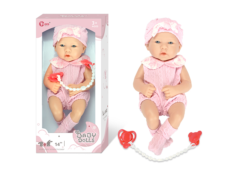 14 Inch Fully Vinyl Newborn Baby Doll